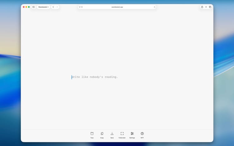 Introducing Wastebasket